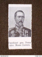 Deputato Del 1° Parlamento Italia 1861 Generale Cucchiari Domenico Massa Carrara - Otros & Sin Clasificación