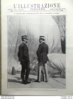 L'Illustrazione Italiana Del 9 Giugno 1907 Pallone Roma Linneo Garibaldi Paola - Andere & Zonder Classificatie
