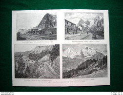 Ferrovie Di Montagna Nell'Oberland Bernese + Ferrovia Di Lauterbrunnen - Voor 1900