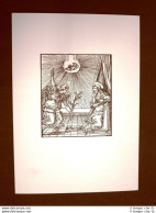 Litografia Natale Annunciazione Biblia Sacra Del 1574 Ristampa - Autres & Non Classés