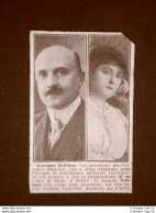 Joseph-Marie Auguste Caillaux E La Moglie Henriette Nel 1918 Arrestato - Andere & Zonder Classificatie