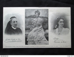 Contessa Parigi, Duchessa Di Guise E Principessa Louise, Francia Stampa Del 1903 - Autres & Non Classés