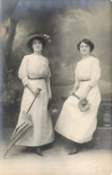 Nice Carte Photo Portrait De Deux Femmes Photographe Fevrot 45 Boulevard Dubouchage - Autres & Non Classés