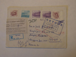 YUGOSLAVIA REGISTERED COVER TO GREECE 1987 - Autres & Non Classés