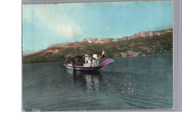 LAC DU BOURGET 73 - La Savoie Et Le Lac Du Bourget  Bateau Bac Touristique Drapeau - Le Bourget Du Lac