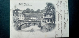 Martinique , Saint Pierre , Le Pont De Pierre En 1903 - Andere & Zonder Classificatie