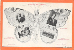 47 - AGEN - Fêtes Présidentielles. Papillon Souvenir - Agen