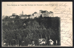 AK Bad Neuhaus Bei Neustadt, Ruine Salzburg über Ortschaft Thronend  - Other & Unclassified