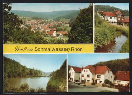 AK Schmalwasser /Rhön, Gasthaus, Flusspartien Mit Mühle, Gesamtansicht  - Sonstige & Ohne Zuordnung