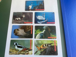 - 3 - Slovakia 7 Different Phonecards With Birds - Eslovaquia