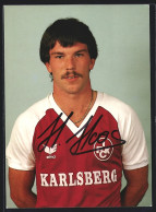 AK Fussballspieler Herbert Hoos, 1. FC Kaiserslautern, Reklame Für Karlsberg-Bier  - Fussball