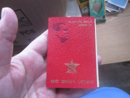 Savez Komunista Jugoslavije Membership Card Clanska Karta Vojislav D Dimic Subotica - Documentos Históricos
