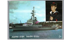 BRETAGNE - Le Navire Ecole LE JEANNE D'ARC Bateau Marin Pompon Ressemble à Bateau Militaire - Bretagne