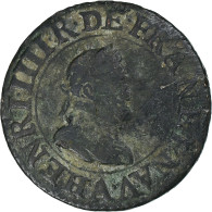 France, Henri IV, Double Tournois, 1604, Paris, Cuivre, TB, Gadoury:538 - 1589-1610 Henry IV The Great