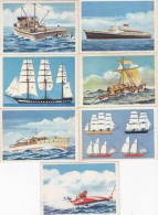 Lot De 23 Cpa / Chromos - Bateaux -les Navires ( Evolution Des Bateaux ) - Publicité Sodima - Pas De Double - Autres & Non Classés