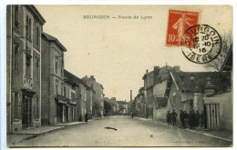 CPA 9 X 14  Isère BOURGOIN  Route De Lyon - Bourgoin