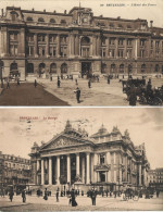 BRUXELLES : L' Hôtel Des Postes + La Bourse. ( 2 Cartes ). Cartes  Impeccables. - Monumentos, Edificios