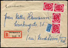 Bundesrepublik Deutschland, 1951, 128(8), 130(4), Brief - Otros & Sin Clasificación