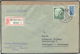 Bundesrepublik Deutschland, 1954, 193 EF, Brief - Altri & Non Classificati