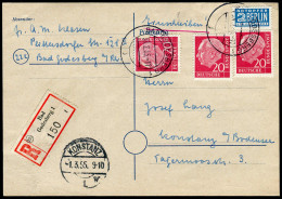 Bundesrepublik Deutschland, 1955, 185 (3), Brief - Sonstige & Ohne Zuordnung