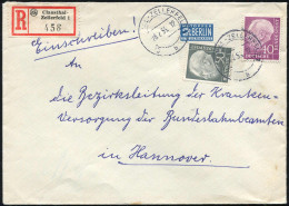 Bundesrepublik Deutschland, 1955, 183+ 185(4),188+189, Brief - Altri & Non Classificati