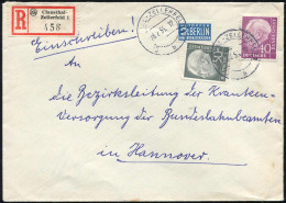 Bundesrepublik Deutschland, 1955, 183+ 185(4),188+189, Brief - Other & Unclassified