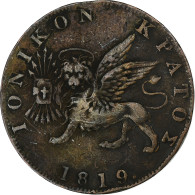 Îles Ioniennes, George III, Obole, 1819, Cuivre, TB+ - Kolonies