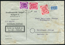 Bundesrepublik Deutschland, 1953, 125,130,137, Brief - Altri & Non Classificati