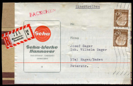 Bundesrepublik Deutschland, 1959, 262 (2), 261(2) + 185, Brief - Andere & Zonder Classificatie