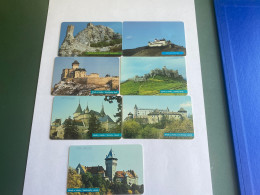 - 3 - Slovakia 7 Different Phonecards With Castles - Slovaquie