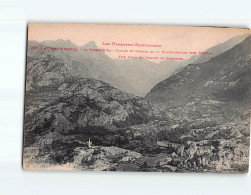 AX LES THERMES : La Vierge D'Ax, Vallée Et Gorges De La Haute-Ariège Vers Mérens, Vue Prise Du Chemin De Bonascre - état - Ax Les Thermes