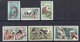 1961 Madagascar- Yvert N. 357/59+PA 84/86 - Lemuri - MNH** - Sonstige & Ohne Zuordnung