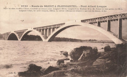 ROUTE DE BREST A PLOUGASTEL : PONT ALBERT LOUPPE - Andere & Zonder Classificatie