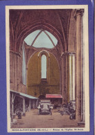 49 - DOUE La FONTAINE - RUINES De L'EGLISE - AUTOMOBILE - COLORISEE - - Doue La Fontaine