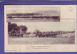 54 - TOUL - REVUE Du 14 JUILLET  - CHARGE Du 39 é REGIMENT D'ARTILERIE - ANIMEE - CARTE STEREO -  - Toul