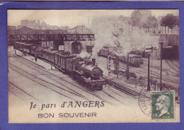 49 - CHEMIN De FER - ANGERS - JE PARS D'ANGERS - BON SOUVENIR -  - Angers