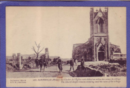 55 - GUERRE 14/18 - SOMMEILLES - CLOCHER De L'EGLISE BOMBARDÉE - ANIMEE - - Other & Unclassified