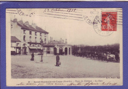 78 - SAINT GERMAIN En LAYE - PLACE Du CHATEAU - LA GARE - ATTELAGE - ANIMEE - - St. Germain En Laye