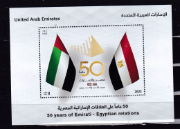 UNITED ARAB EMIRATES -2022-UAE EGYPT RELATIONS-SHEET-MNH. - Emirati Arabi Uniti