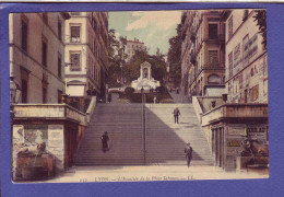 69 - LYON - PLACE De SATONAY - ESCALIER - COLORISEE - - Lyon 1