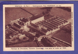 64 - PONTACQ - FABRIQUE De CHAUSSURES - VUE D'AVION En 1933 -  - Pontacq