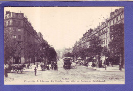 75 - PARIS  - AVENUE DES GOBELINS - BOULEVARD SAINT MARCEL - TRAMWAYS -  - Arrondissement: 13