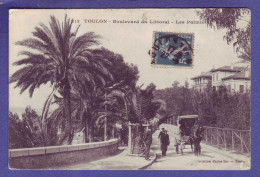 83 - TOULON  - BOULEVARD Du LITTORAL - LES PALMIERS - ATTELAGE - ANIMEE -  - Toulon