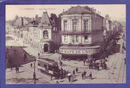 87 - LIMOGES -  CARREFOUR TOURNY - CAFÉ De L'UNIVERS - TRAMWAYS - ANIMÉE - - Limoges