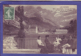 65 - GAVARNIE - TERRASSE De L'HOTEL Du CIRQUE -ANIMÉE -  - Gavarnie