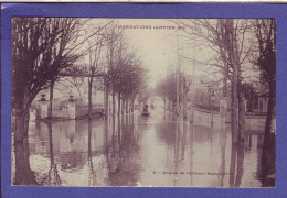 75 - INONDATION 1910 - PARIS 10éme - AVENUE BEAUREPAIRE -  - Paris Flood, 1910