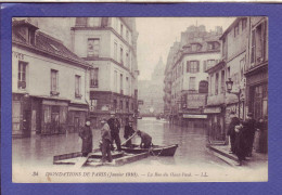 75 - INONDATION 1910 - PARIS 5éme - RUE DU HAUT PAVÉ -  - Paris Flood, 1910