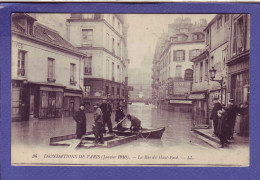 75 - INONDATION 1910 - PARIS 5éme - RUE DU HAUT PAVÉ -  - Überschwemmung 1910