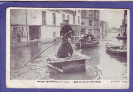 75 - INONDATION 1910 - PARIS 15éme - RUE DE JAVEL - GRENELLE -  - Überschwemmung 1910