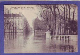 75 - INONDATION 1910 - PARIS 7éme - ESPLANADE Des INVALIDES -  - Paris Flood, 1910